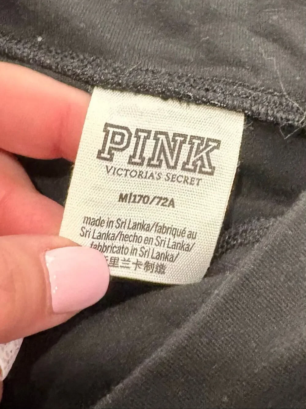 PINK Victoria's Secret Women's High Waist V-Crossover Skort Black Size Medium
